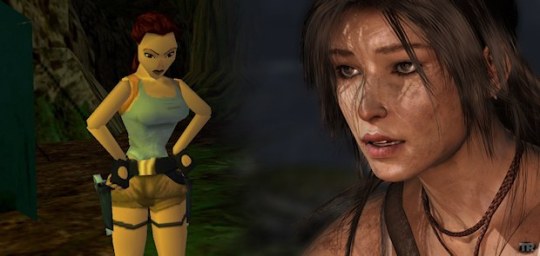 THEN VS NOW: Development in graphics technology means that games can now look as real as movies. 